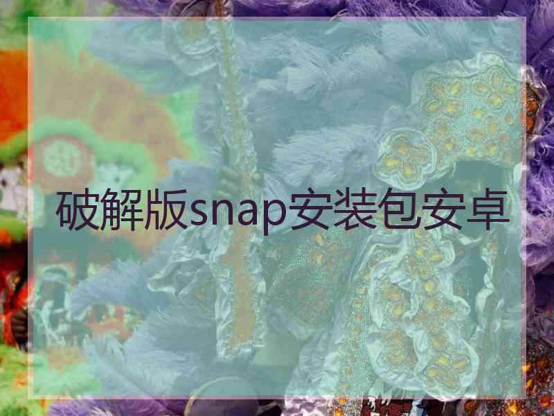 破解版snap安装包安卓