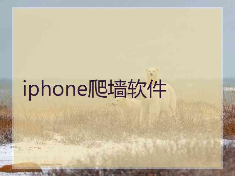 iphone爬墙软件