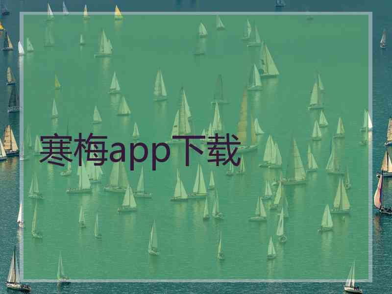 寒梅app下载