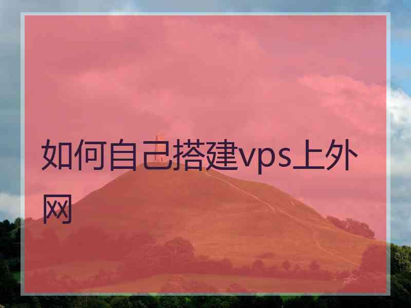 如何自己搭建vps上外网