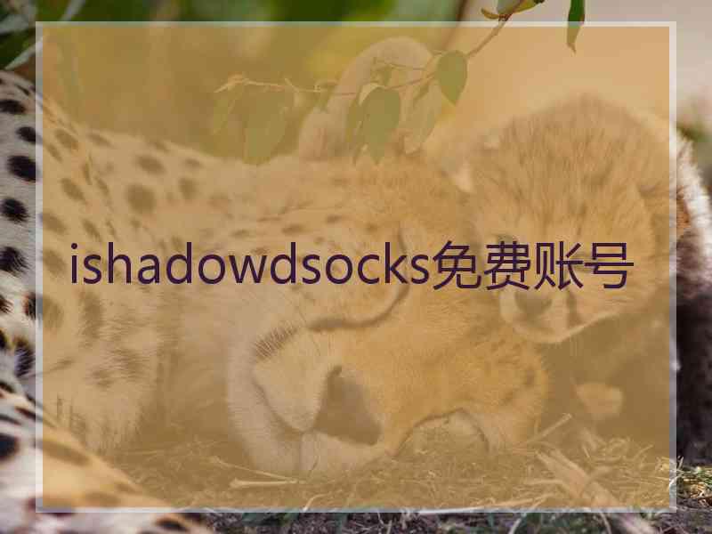 ishadowdsocks免费账号