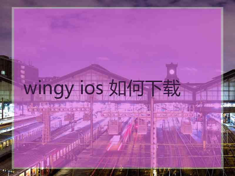 wingy ios 如何下载