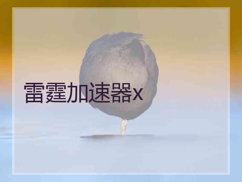 雷霆加速器x