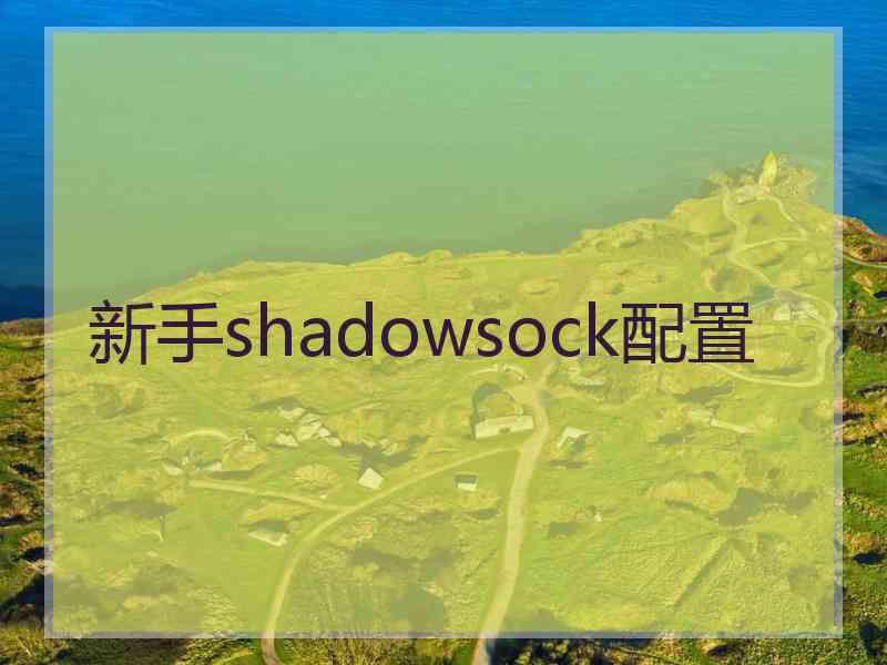 新手shadowsock配置