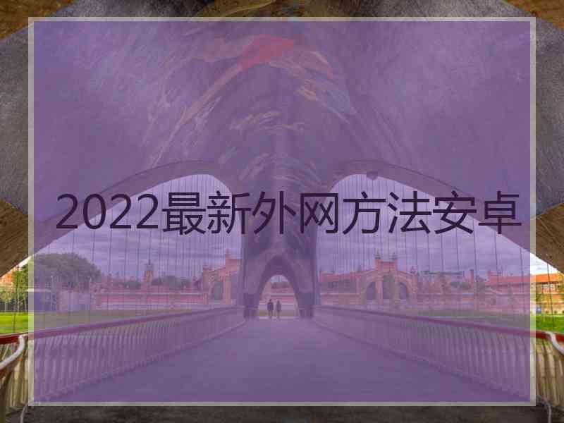 2022最新外网方法安卓