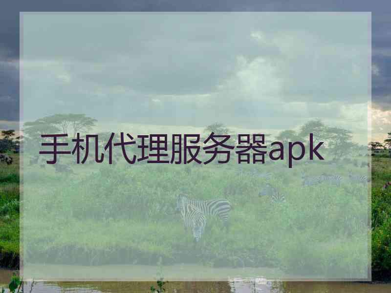 手机代理服务器apk