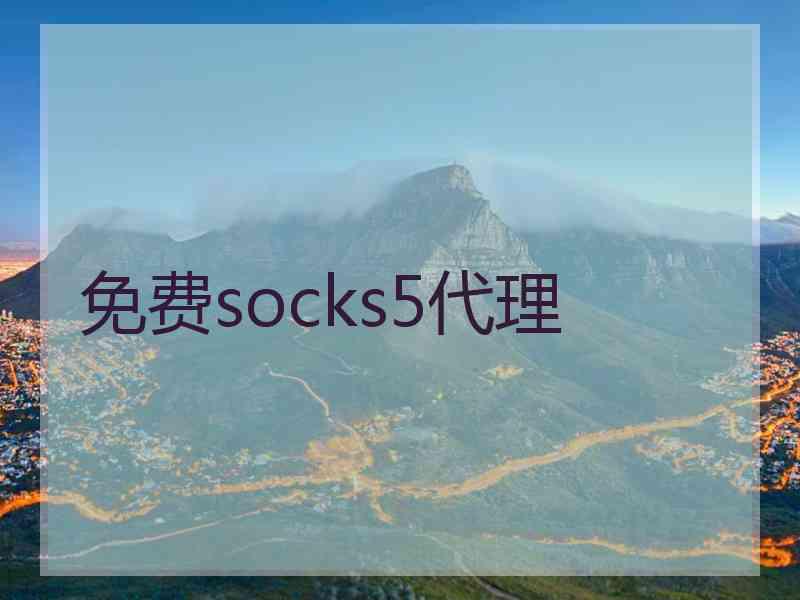 免费socks5代理