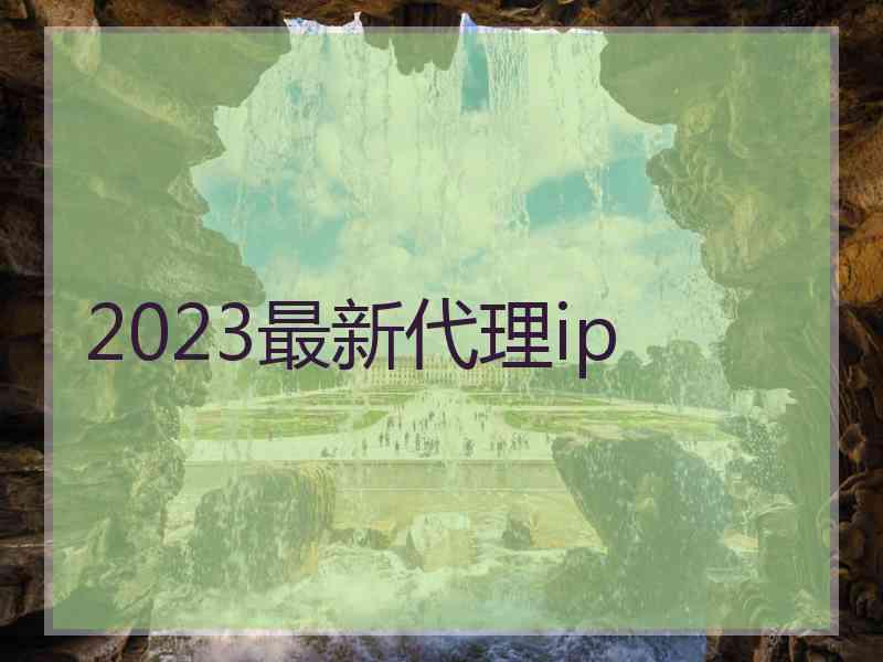 2023最新代理ip